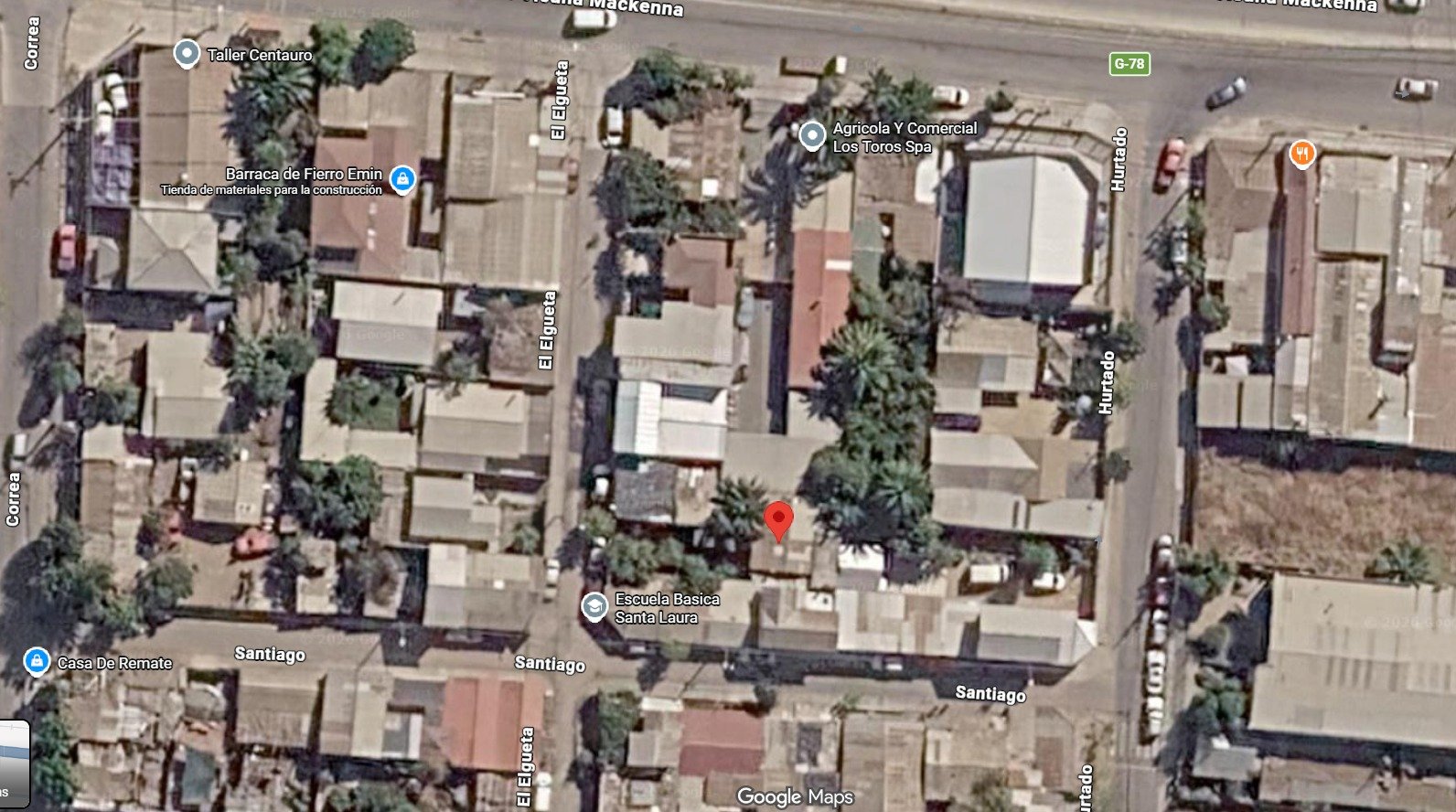 Vista aérea del terreno en Melipilla y su conectividad